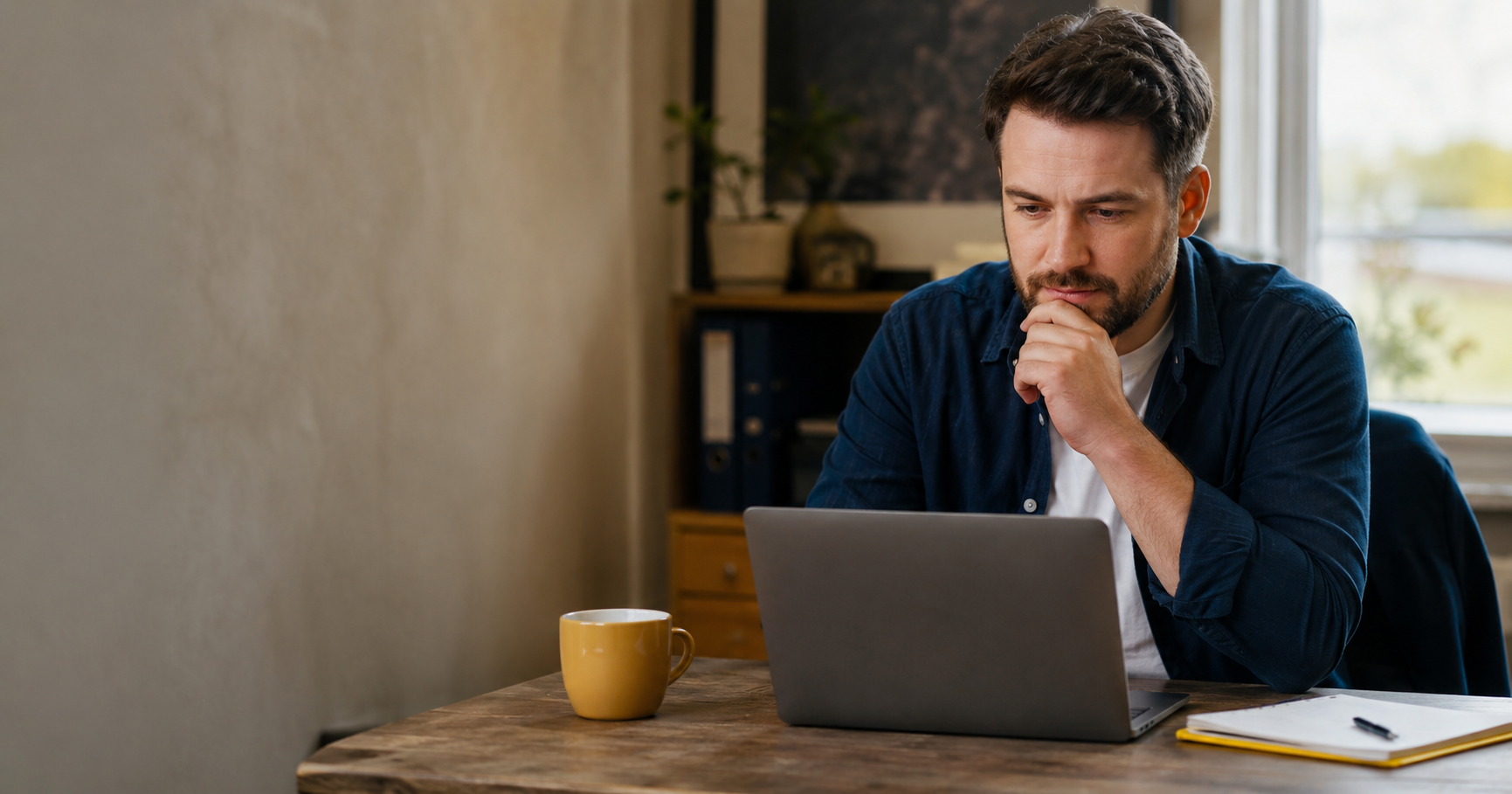 Person comparing AI apprenticeship levels at their desk